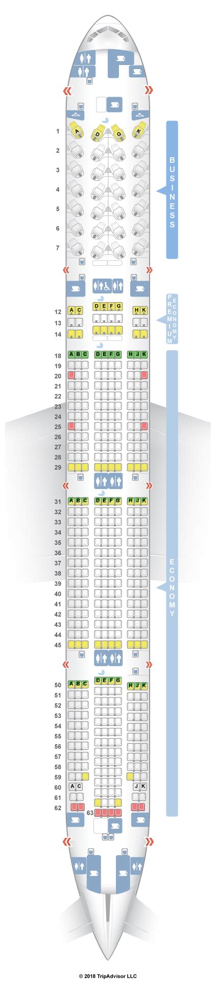 Seat Map Air Canada Boeing 777